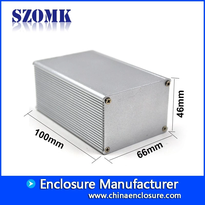 Shenzhen hot sale 44X66X100mm diy electronic integrated aluminum project enclosure supply/AK-C-B63
