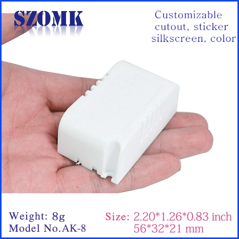 Diy housing switch abs material box 56*32*21mm electrical cabinet abs plastic enclosure led power supply box/AK-8