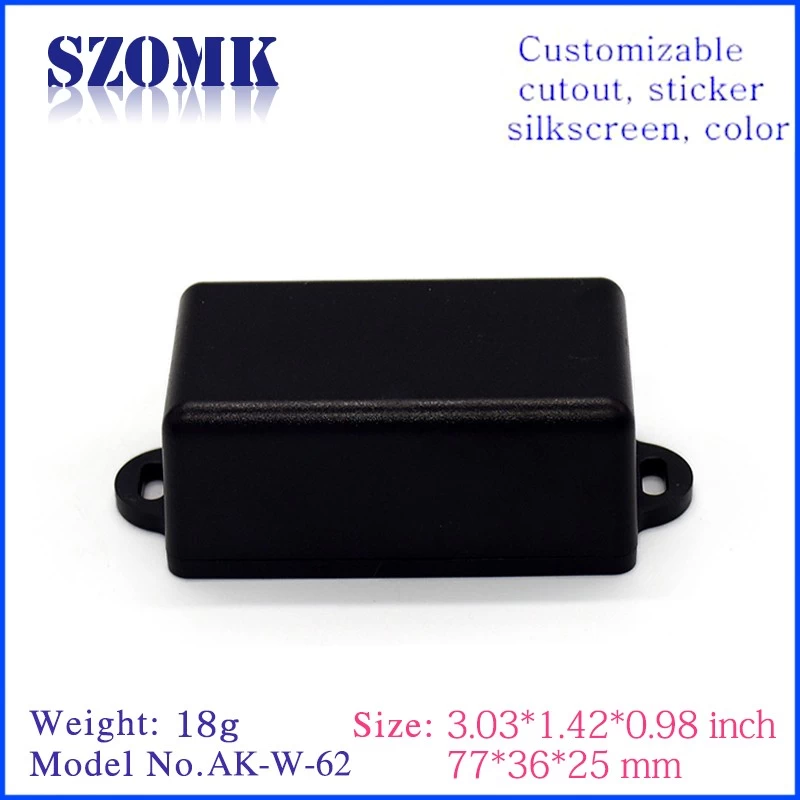 Electronic instrument box abs plastic electronics enclosures for electronics project box wall mounting casing AK-W-62