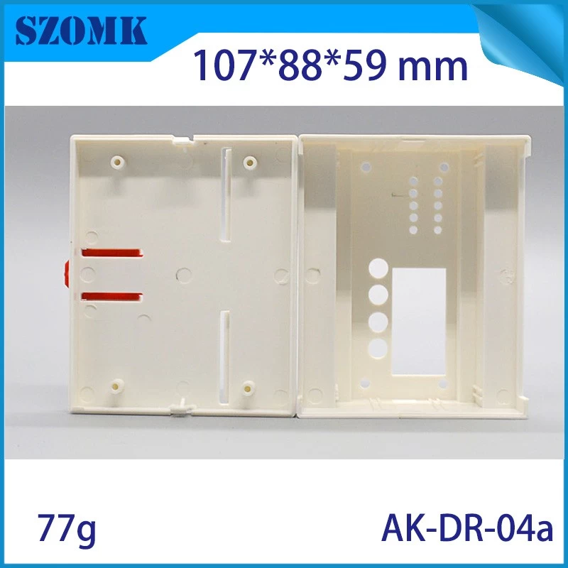 Electronics din enclosure junction box  wall mounting  housing electronic switch plastic box 107*88*59mm AK-DR-04A