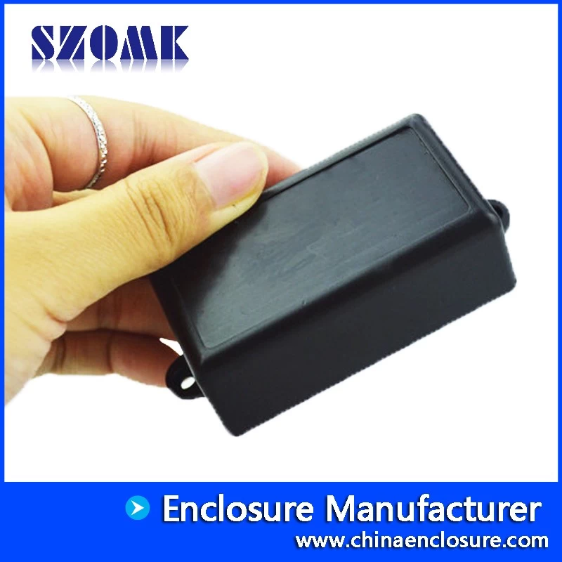 Wall mounting plastic junction box enclosures for electronics AK-W-03, 66x36x26mm