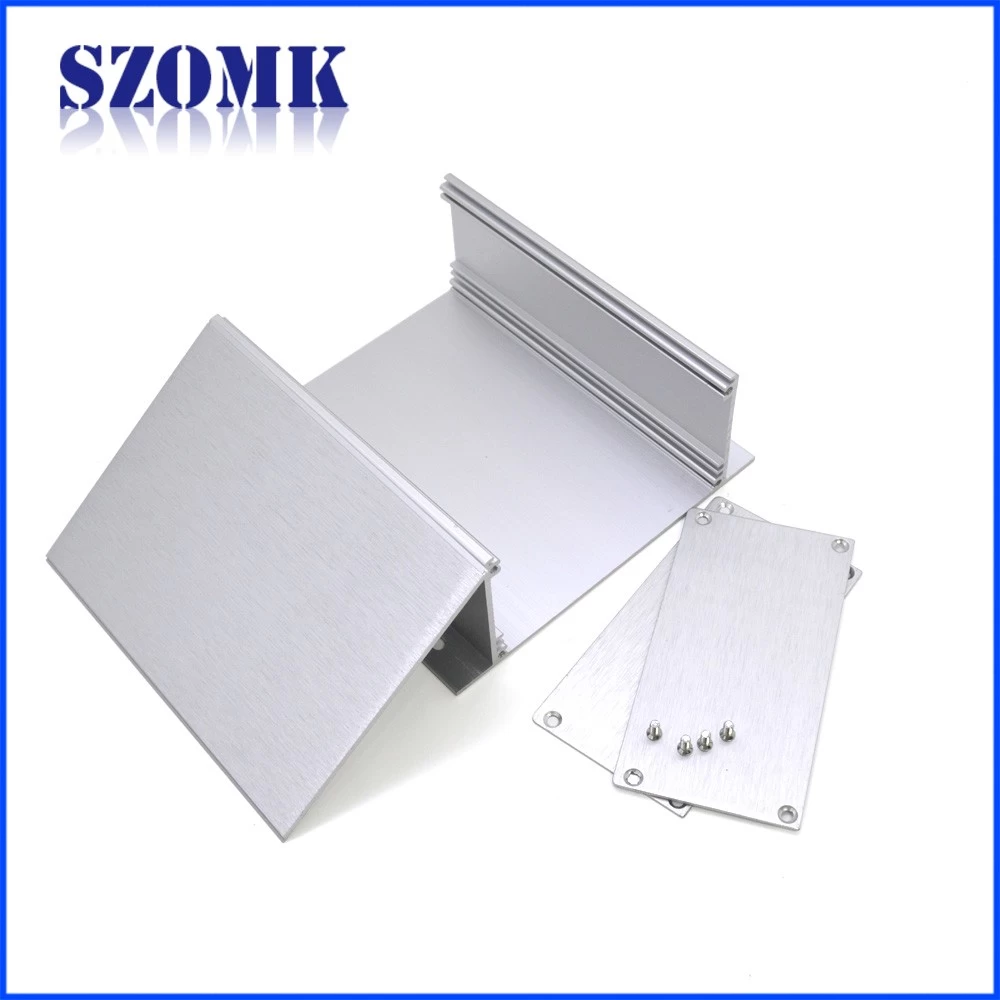 Factory manufacture custom extruded aluminum enclosure wall mounting pcb board box for GPS tracking AK-C-A44 130*128*52mm