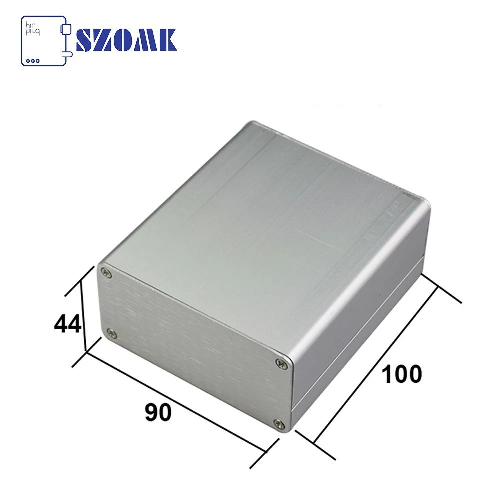 Free Length Custom Color Anodized Extruded Aluminum Enclosure Box AK-C-C4144*90*100mm