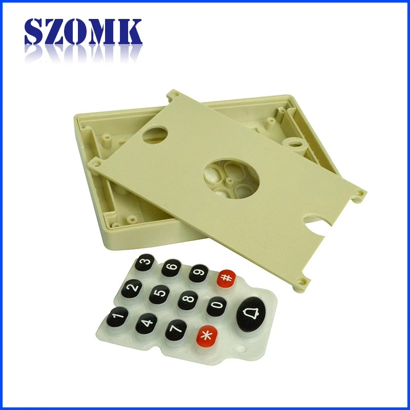 Guangdong high quality abs plastic 115X75X15.5mm access control with key board enclosure supply/AK-R-23