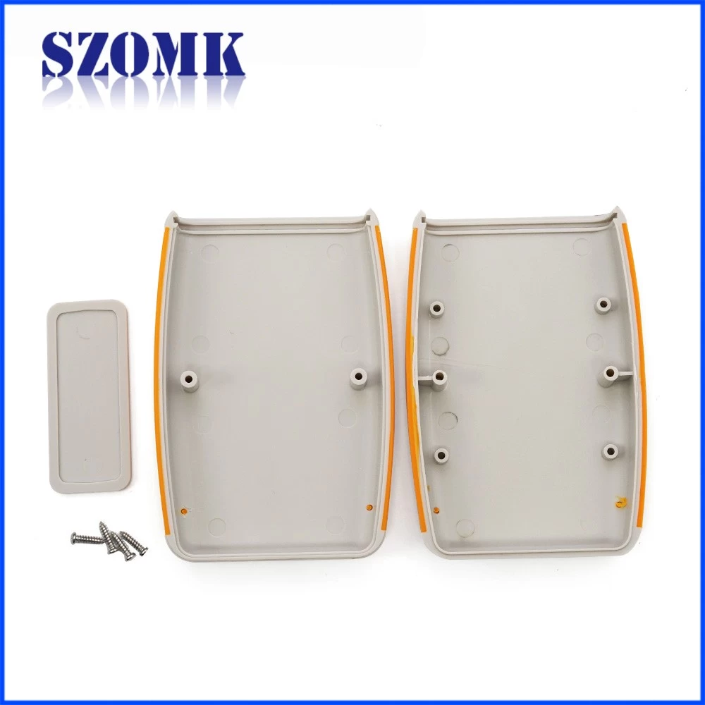 Guangdong hot sale 118X78X33mm abs plastic handheld junction enclosure with battery holder manufacture/AK-H-07C