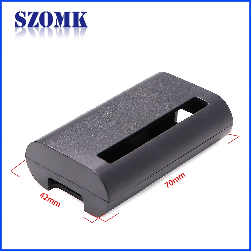 Guangdong new design non standard enclosure 70X42X20mm abs plastic with micro USB holes enclosure spply/AK-N-68