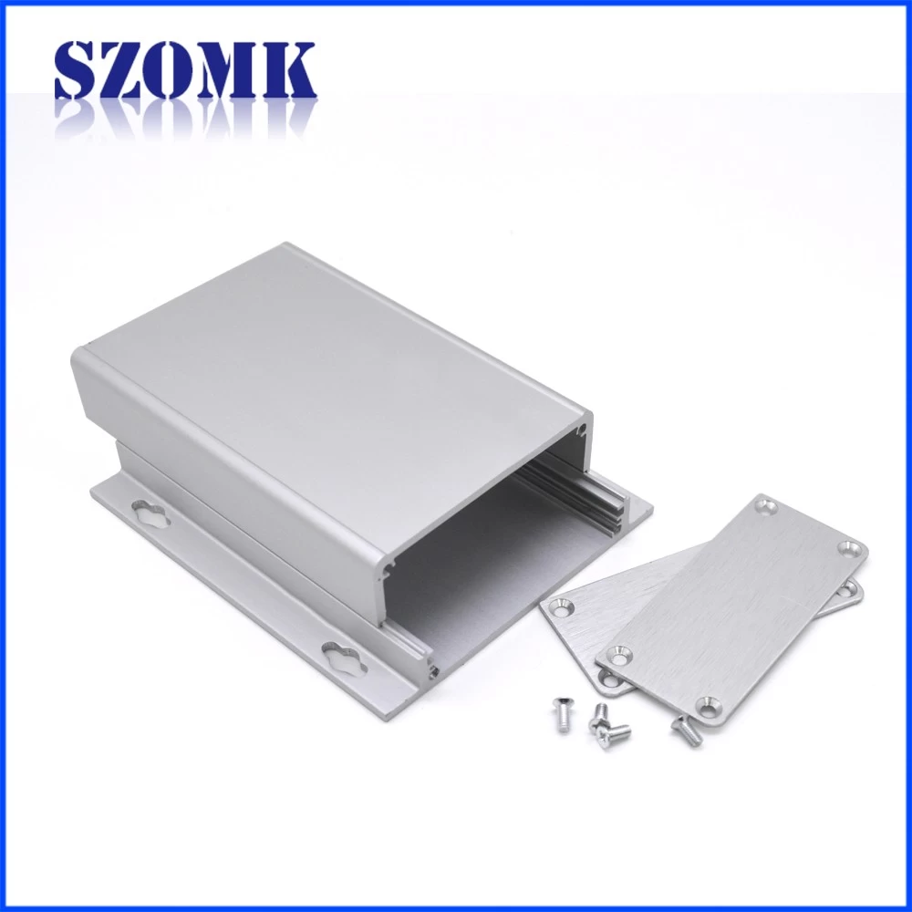 Guangdong silver Aluminum Extruded Electronic Control Box With Anodizing AK-C-A39  90*78*27mm