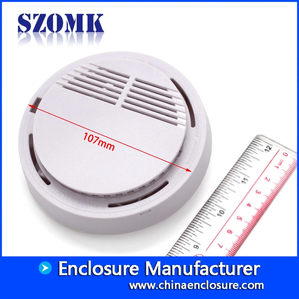 Shenzhen high quality 107X34mm abs plastic  smoke detector voice operated project enclosure manufacture/AK-N-54