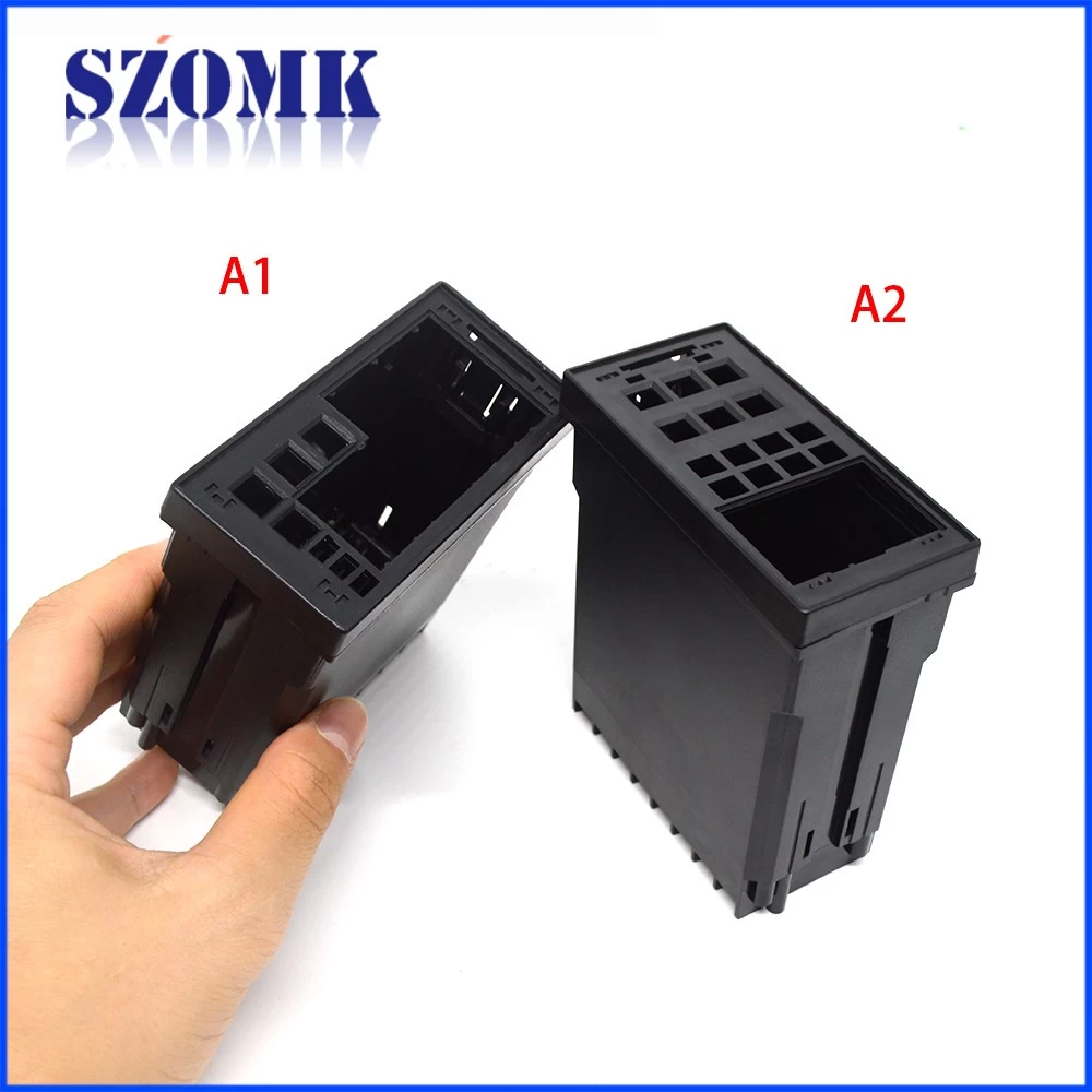 High quality ABS plastic din rail enclosure wall mount box for electronic devices AK-DR-52 112*95*48mm