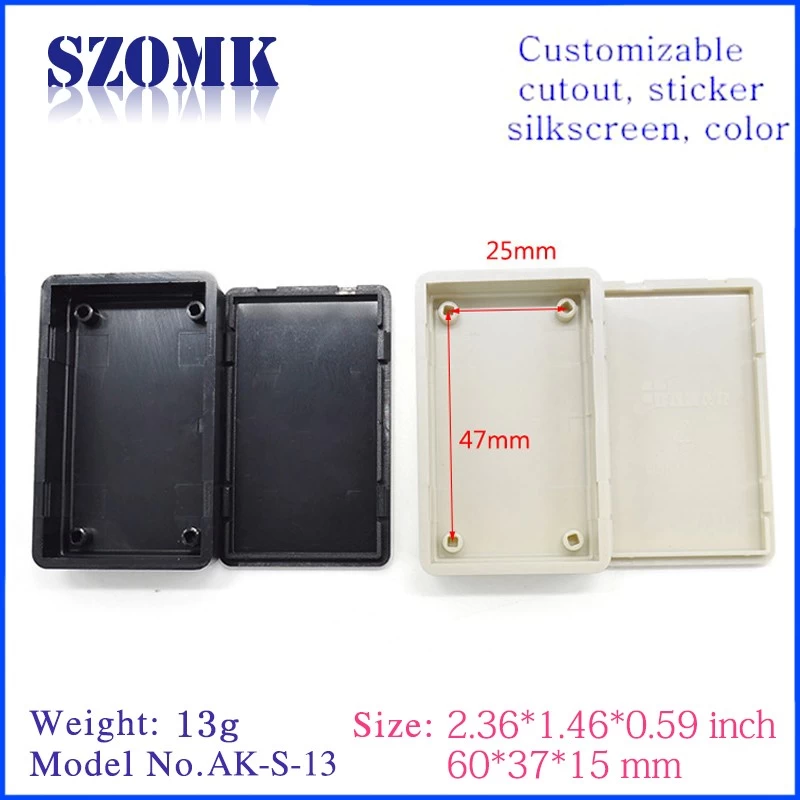 High quality abs material plastic junction box  for electronics plastic case electronic junction box