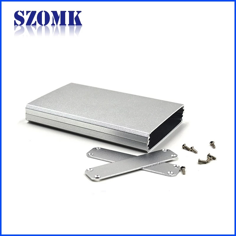 High quanlity szomk custom extruded aluminum project box enclosure case 17*66*free mm ak-c-c61