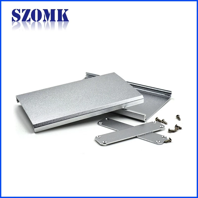 High quanlity szomk custom extruded aluminum project box enclosure case 17*66*free mm ak-c-c61
