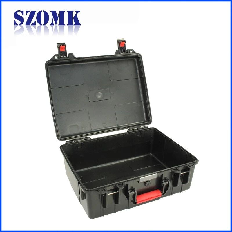 Hot sale waterproof plastic hard tool carrying case pp and abs weatherproof equipment tool case with Sponge inside AK-18-07