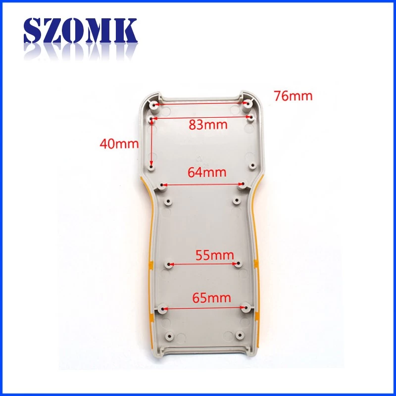 Hot selling handheld electronic instrument junction plastics box with battery holder AK-H-42a 210* 100* 32 mm