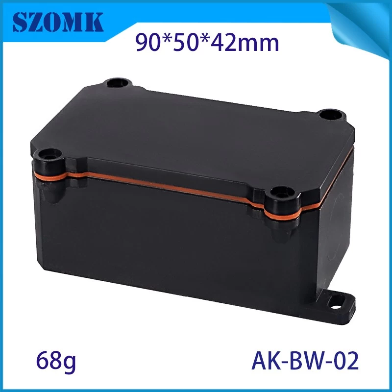 IP68 plastic waterproof box PC flame retardant VI outdoor waterproof junction box 90*50*42mm AK-BW-02