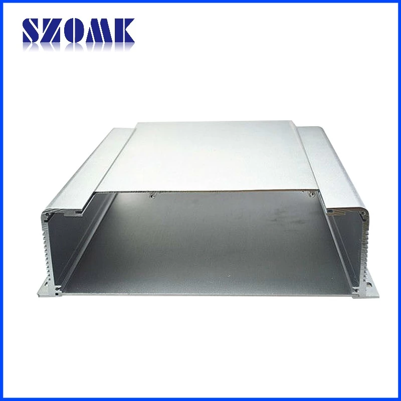 Manufacture heatsink extruded aluminum enclosure battery box for power supply AK-C-A15 250*250*74mm