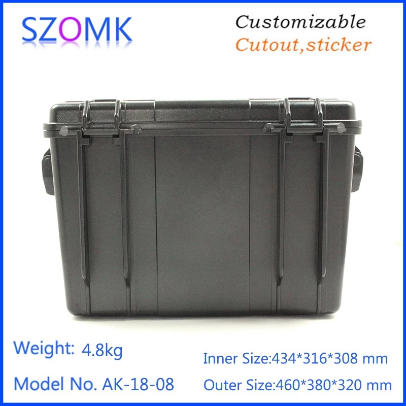 Plastic portable tool case instrument storage Case for Woodworking Electrician repair AK-18-08 460*380*320mm