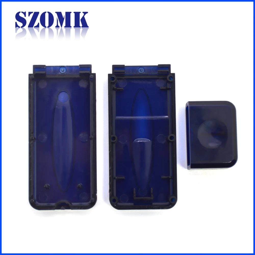 New design customized transparent abs plastic enclosure small PCB holders for LED lights AK-N-61 67*25*10mm