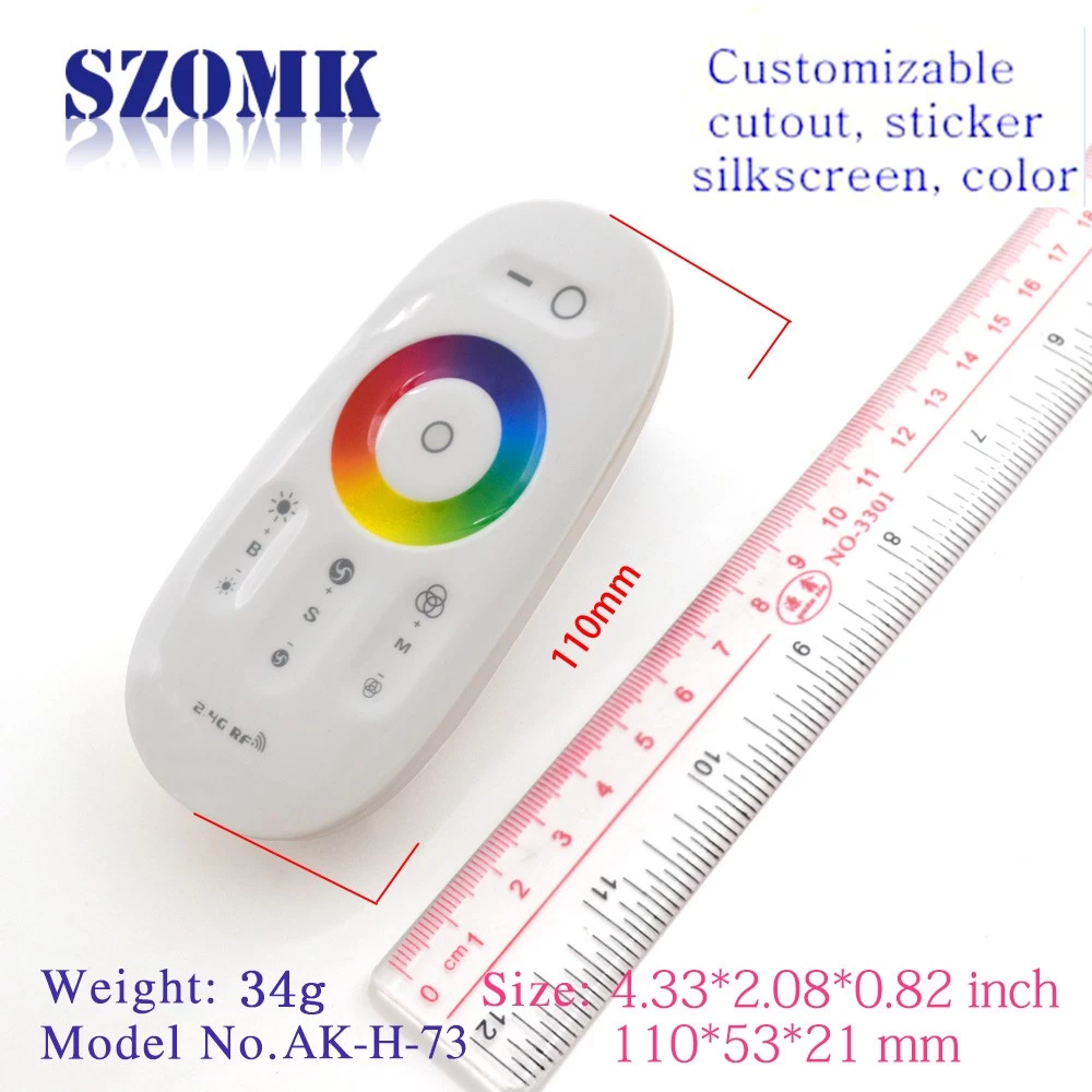 New design wall mounted plastic enclosure for RGB Controller AK-H-73 110*53*21mm