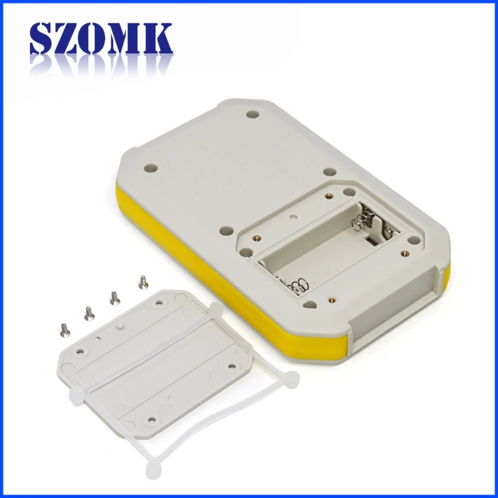 New type IP65 plastic waterproof handheld enclosure with battery holder for electronics AK-H-77a 126*80*20mm