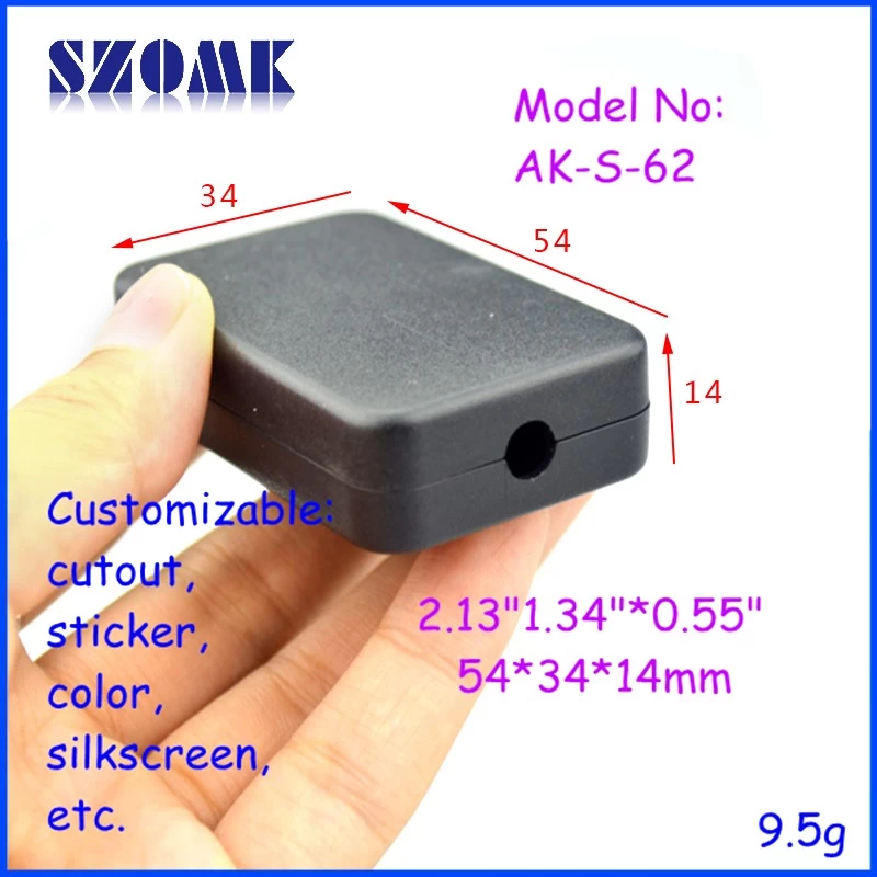 New type low price standard plastic enclosure junction box AK-S-62 54*34*14mm