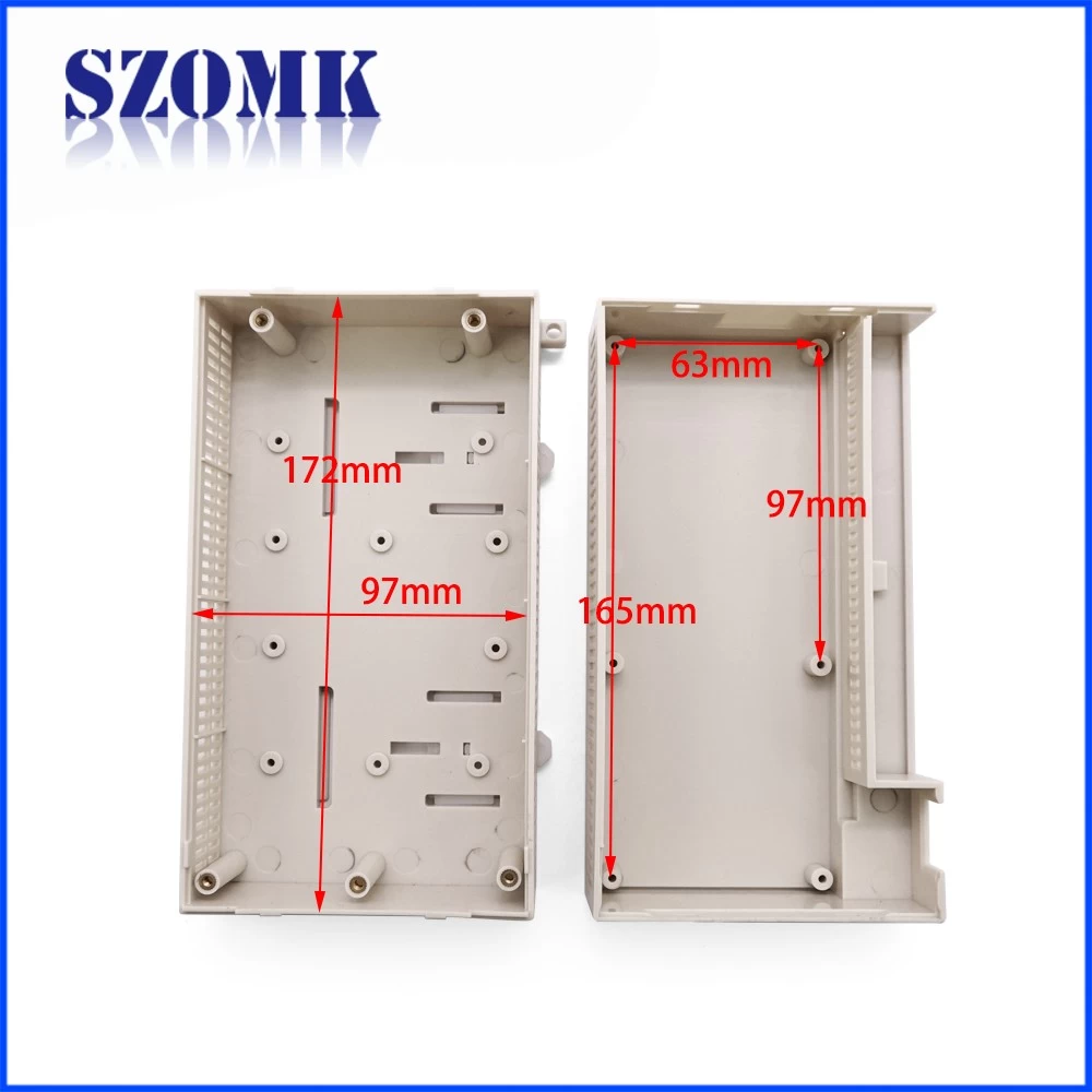 PLC enclsorue with din rail mounting for industrial control AK-P-34 179*108*82mm