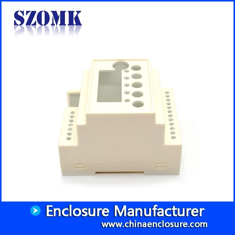 wall mounting din rail plastic electronic project enclosure , AK-DR-31, 93*72*59mm