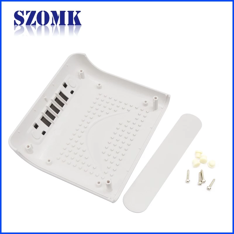 Plastic ABS Network Rounter Enclosure from SZOMK/ AK-NW-08/ 122x140x30mm