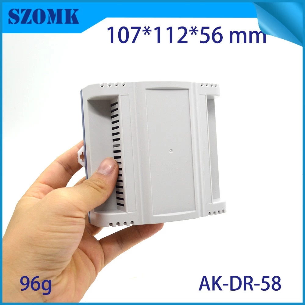 Plastic din rail electrical project box instrument box AK-DR-58