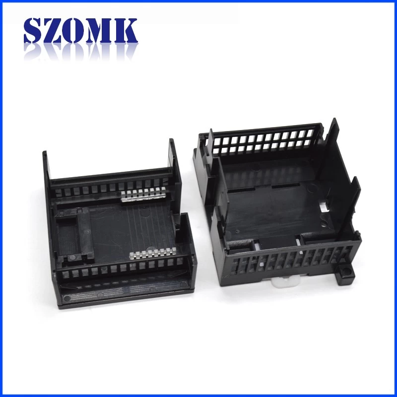 Plastic din rail enclosure PCB board junction box for PLC AK-P-18 80 * 70 * 61mm