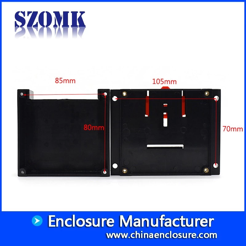 Plastic din rail enclosure PCB board junction box with terminal blocks AK-P-03 115*90*40mm