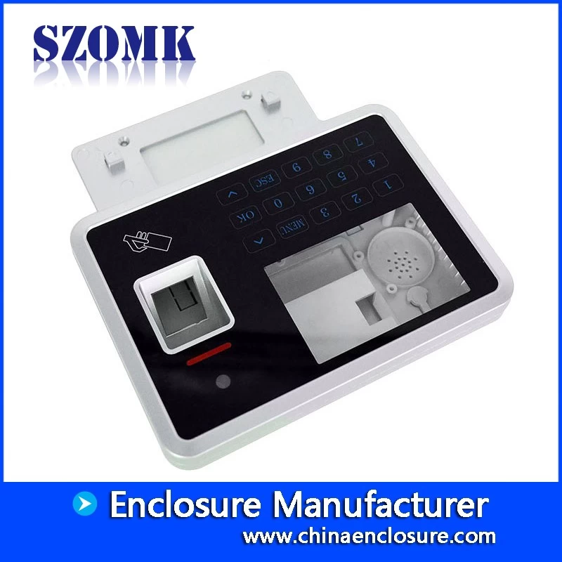 Plastic electronic enclosure fingerprint identification box with keypad for RFID AK-R-120 165*120*36 mm