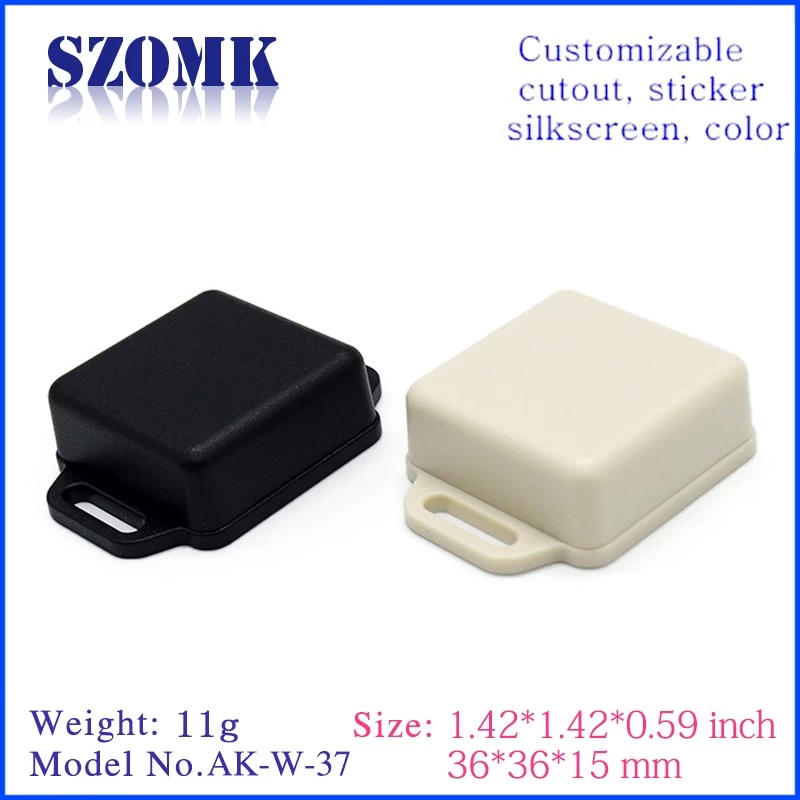 Plastic enclosure for power supply wall mounted enclosure AK-W-37