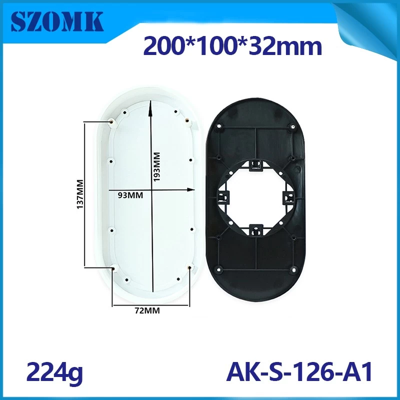 Plastic wall mount project case RFID enclosures diy wall junction szomk box diy AK-S-126