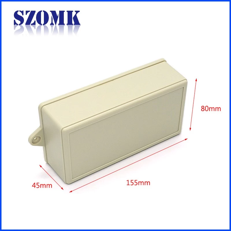 Guangdong high quality 155X80X45mm abs plastic wall mount enclosure manufacture/AK-W-08