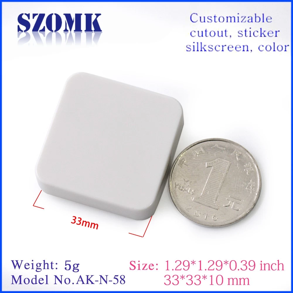 SZOMK 33 X 33 X 10 mm electrical plastic enclosures for electronics projects factory