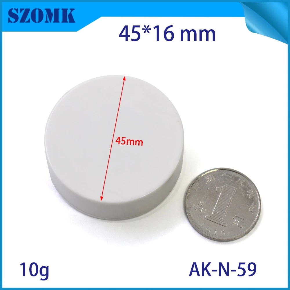 SZOMK 45 X 56 mm round junction din rail pcb custom plastic enclosure factory