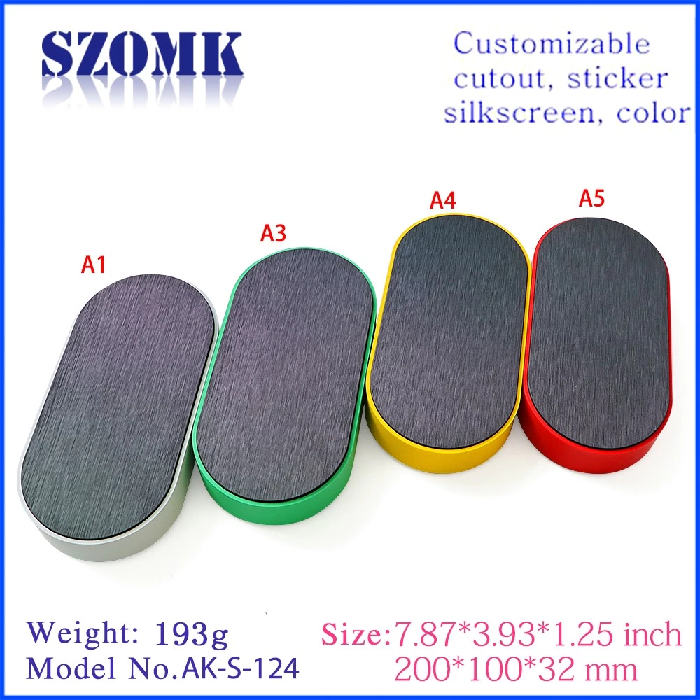 SZOMK Combination desktop abs power amplifier plastic meter box for electronic testing instrument AK-S-124  200*100*32mm