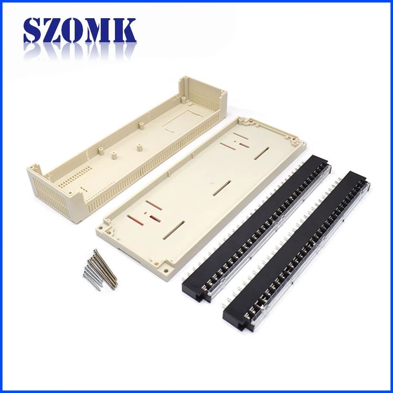 SZOMK Custom Abs Plastic Box Ip54 Din Rail Enclosure AK-P-26a 300*110*60mm