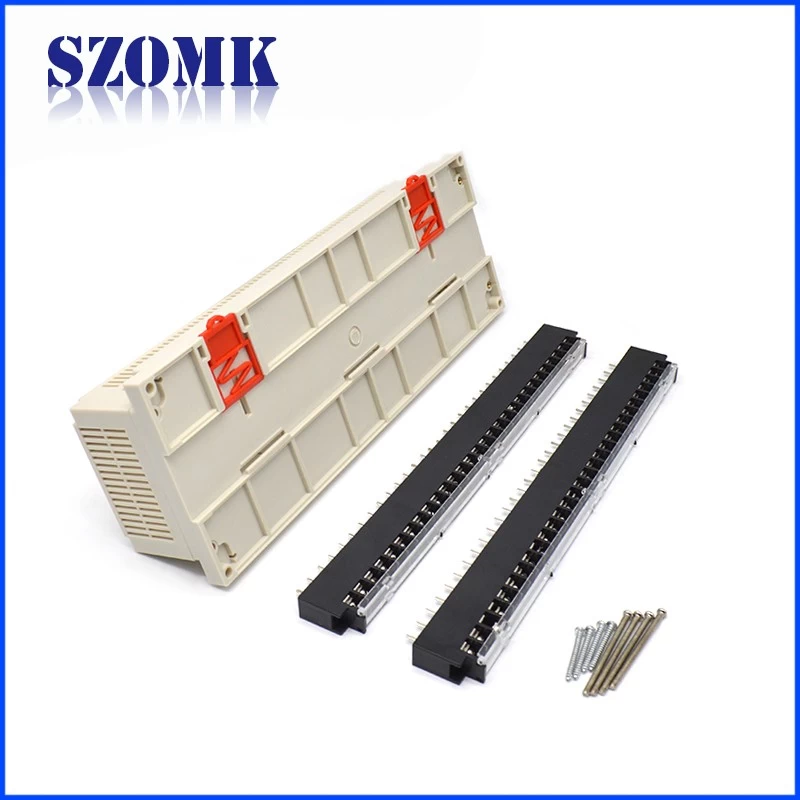 SZOMK Custom Abs Plastic Box Ip54 Din Rail Enclosure AK-P-26a 300*110*60mm