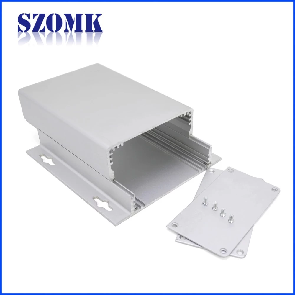 SZOMK Custom Black Aluminum Extruded Enclosure for  electronic enclosures use to project box AK-C-A42 130*120*50 mm