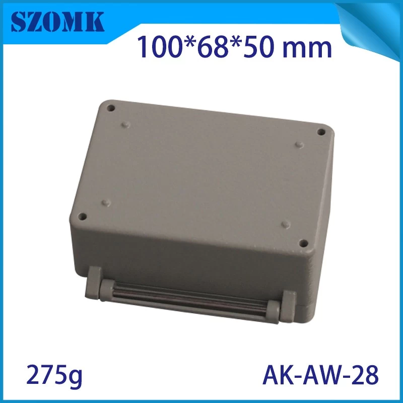 SZOMK Die-cast aluminum hinge cover waterproof AK-AW-28 100*68*50mm workplace
