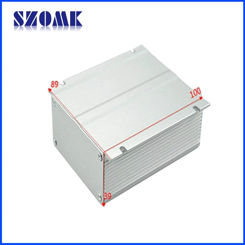 Caixas eletrônicas de alumínio extrudado SZOMK Diy para fonte de alimentação AK-C-A8 38 * 88 * 100 mm