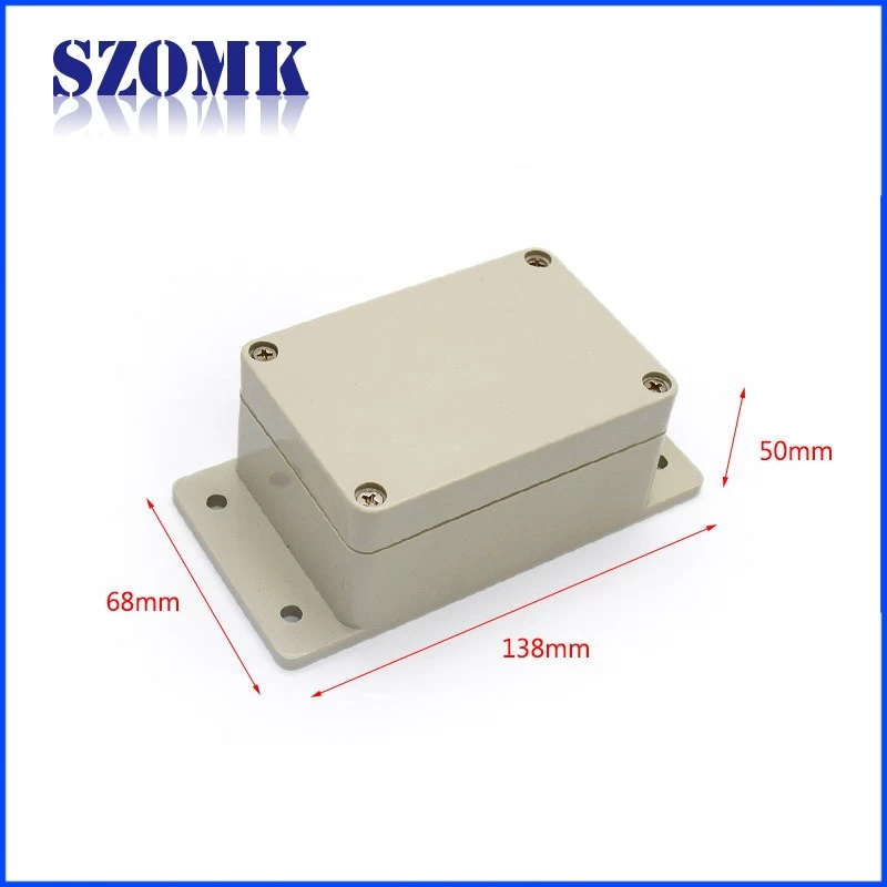 SZOMK IP65 Plastic ABS Waterproof Enclosure Electronic Instrument Housing Case Box AK-B-F14 138*68*50mm