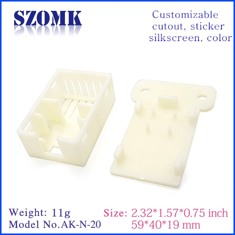 SZOMK OEM enclosure small abs plastic box electronic junction box for PCB AK-N-20 59x40x19mm