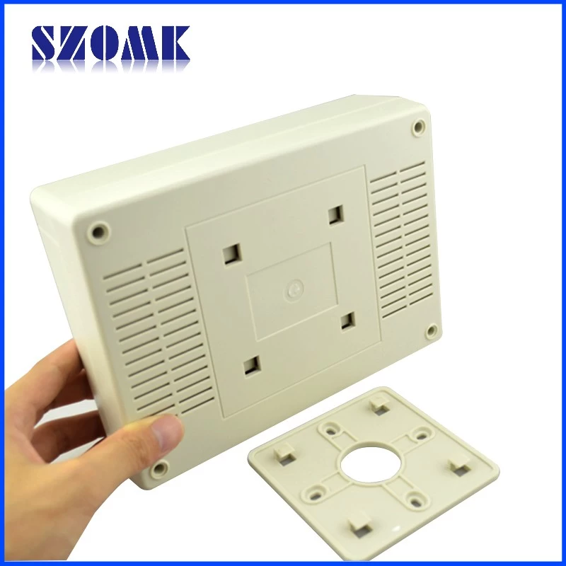 SZOMK OEM wall mounting enclosure abs plastic case PCB housing for electronics AK-W-17 200X145X64mm