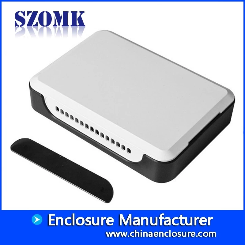 China SZOMK Plastic ABS Network WIFI Router Enclosure Boxes, AK-NW-31, 140*98*30mm manufacturer