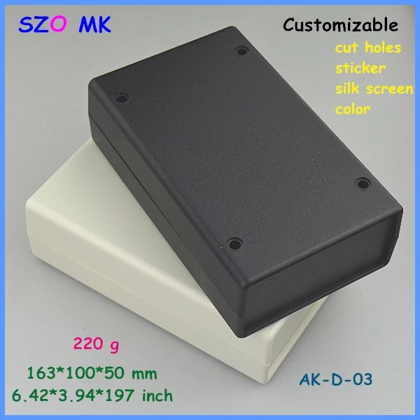 SZOMK abs plastic enclosure desktop box housing for electronic PCB AK-R-03 163*100*50mm