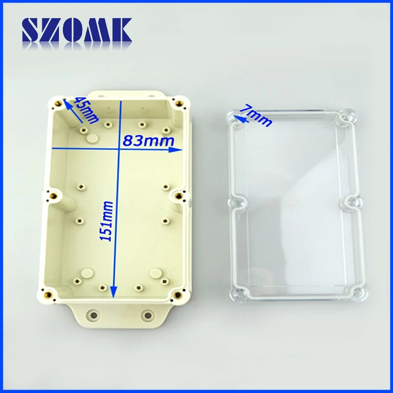 SZOMK cost-effective OEM IP68 with certificate plastic enclosure for electronics AK10003-A2 200*94*60 mm