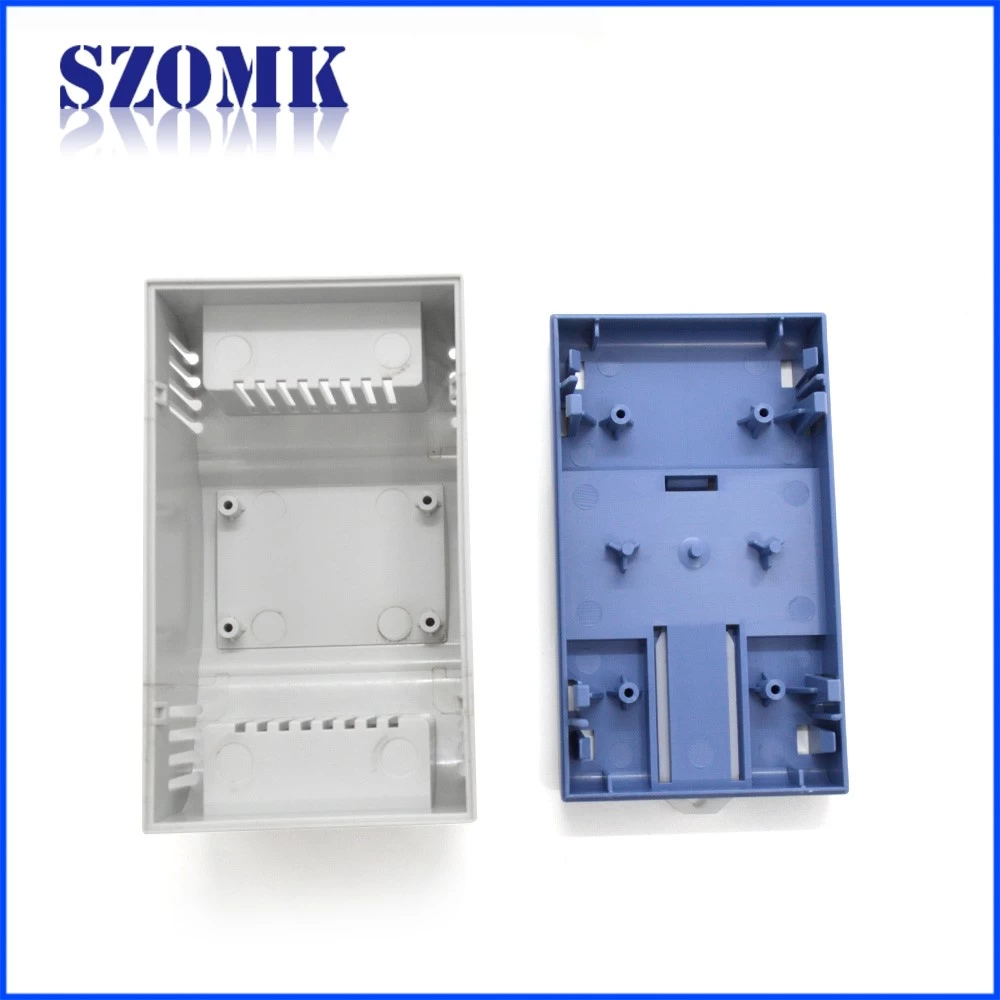 SZOMK custom din rail enclosure electronic distribution box pcb board holder housing for industrial control AK-DR-59 112*65*56mm